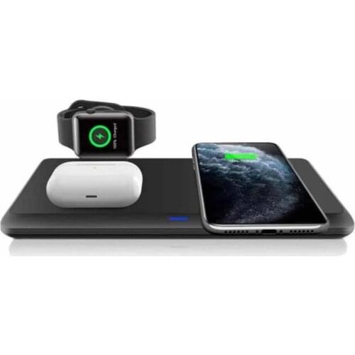 3 In 1 Wireless Charger Stand For iPhone 12 Samsung 15W Fast Charging Station Wireless Charging Pad For Airpods Pro For iWatch