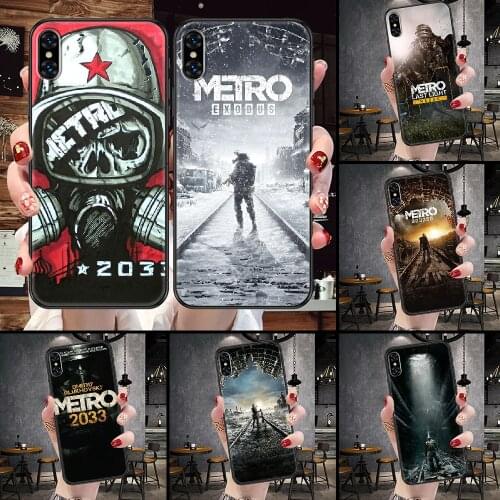 Metro 2033 Phone Case For iphone 5 5S SE 2 6 6S 7 8 11 12 Mini Plus X XS XR Pro Max black silicone back 3D prime pretty coque