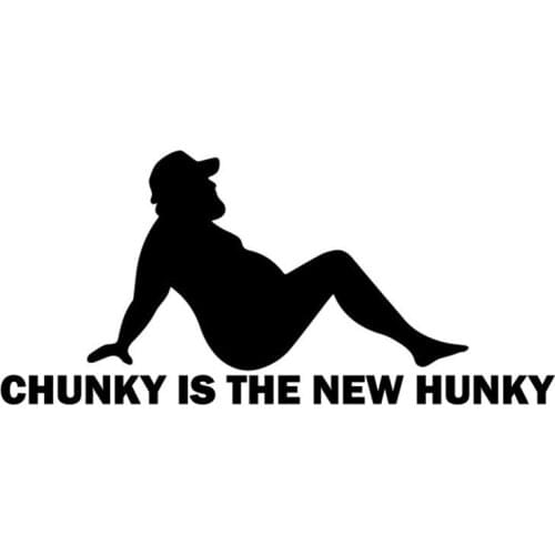 Black/Sliver Dad Bod Trucker Sticker Silhouette Decal Funny Decal For Car Rear Windshield Rood Decor Removable S120