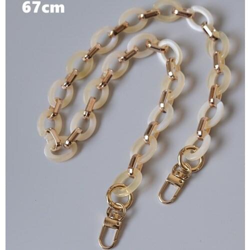 Color Acrylic Resin Handbag Shoulder Chain Mobile Phone Shoulder Chain Spring and Summer Retro Detachable Chain