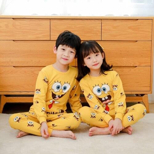 Childrens Long Sleeve Pajama Suit Boys Girls' Autumn Clothes Baby Pajamas Family Matching Outfits Clothing Girls