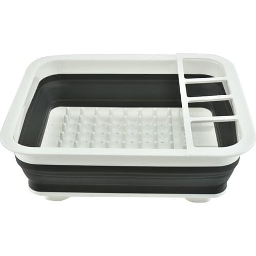 Home Storage Collapsible Dish Drainer Drying Dish Rack Strainer Caravan Cups Plates Utensils