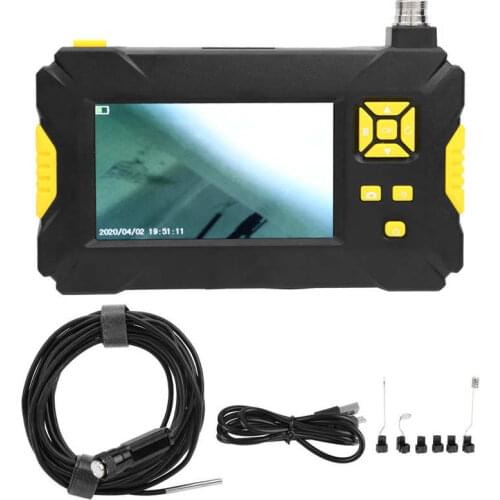 P30 3.9mm 4.3in LCD Endoscope 1080P Borescope Pipeline Inspection Camera with 6 Lights