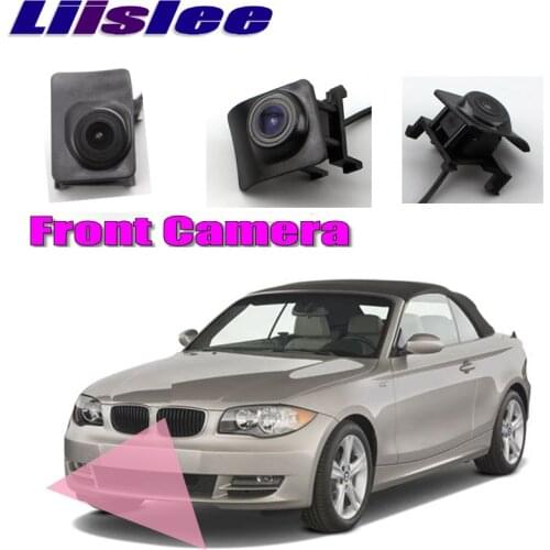 LiisLee Car Front Camera For BMW 1 Series E81/E82/E87/E88 04-13 CAM Hood Mesh Front Grille CAM DIY Manually Control Front Camera