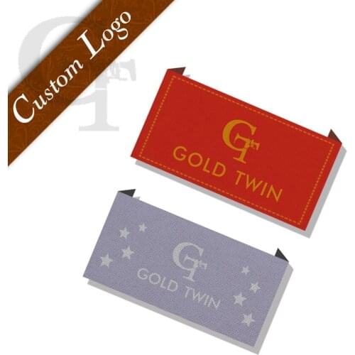 Customized clothing/shoes/ bags/ garment brand labels custom woven labels embroidered tags template