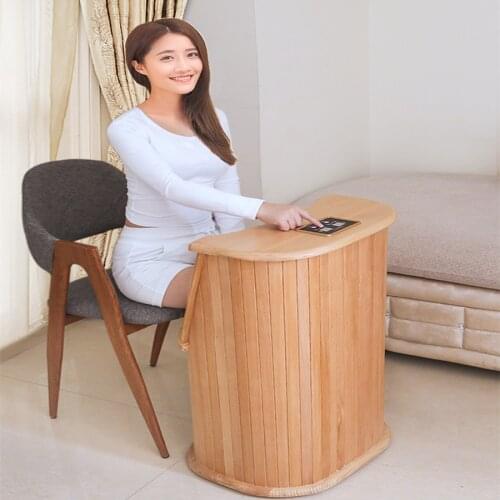 Far Infrared Foot Sauna Luxury With Foot Massage Solid Wood Bubble Foot Barrel Personal Care Appliances SPA Home Foot Sauna