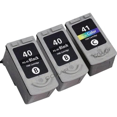 3 pcs PG40 CL41 Ink Cartridge for CANON Pixma MP210 MP450 MP470 MP160 MP180 MP140 MP460 MP220 MP190 MP170 MP150 MX300 MX310