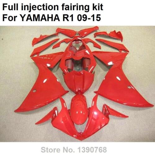 Red High quality plastic fairings for Yamaha injection YZF R1 09 10 11 12 13 14 15 fairing kit YZFR1 2009-2015 BD105