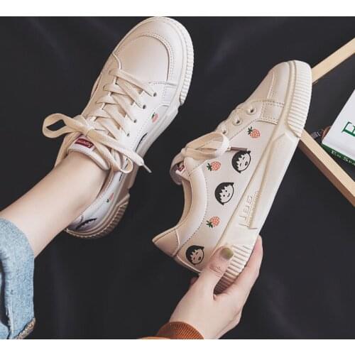 2021 New Small White Shoes Schoolgirl Korean Version of Harajuku Board Shoes Small White Shoes Sneakers Women Shoes