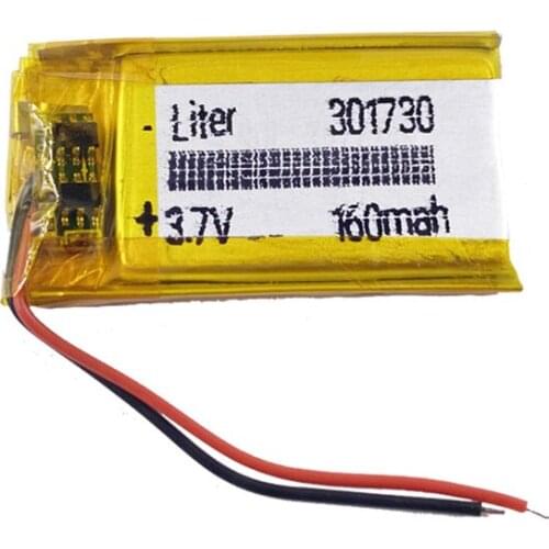 301730 3.7V 160mah Lithium polymer Battery with protection board For MP3 MP5 Bluetooth Earphone