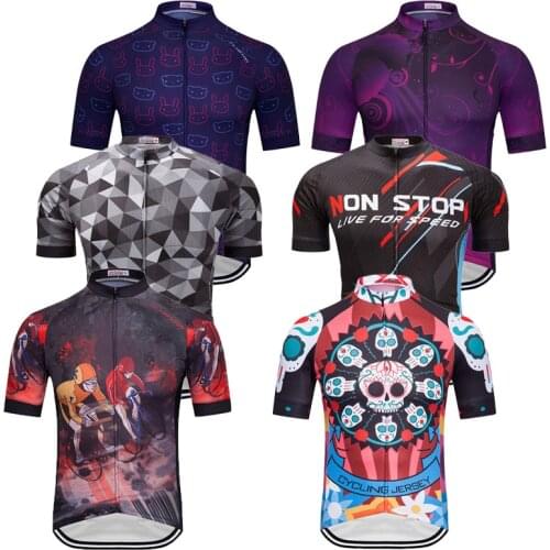 Mens Cartoon Cycling Jersey Short Sleeve 2021 Summer Mountain Road Bike Clothing Funny Bicycle Clothes MTB Male Dress T Shirt