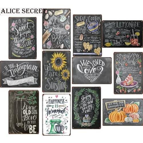 New Home Decor Flower Metal Tin Signs Cafe shop Sunshine Metal Plate Poster Gift Bar Club Garage Tin Home Decoration Metal sign