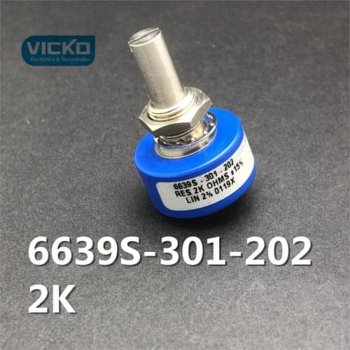 Original Mexico BOURNS high-end potentiometer RES switch 6639S-301-202 2K
