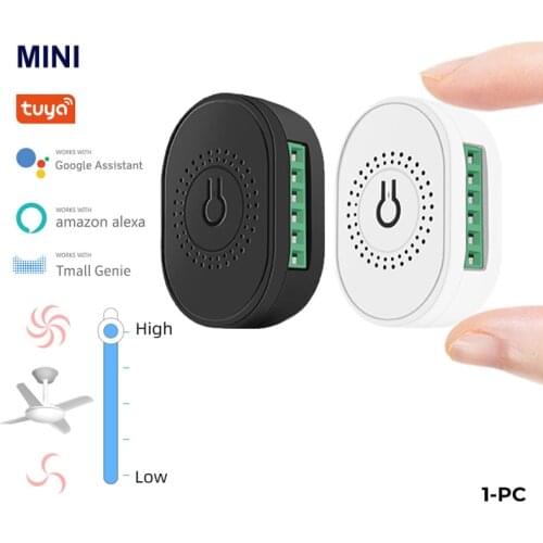 Smart Life Tuya Wifi Fan Switch Speed Controller Tuya Remote Fan Various Speed Control Work with Google Home Assistant Alexa