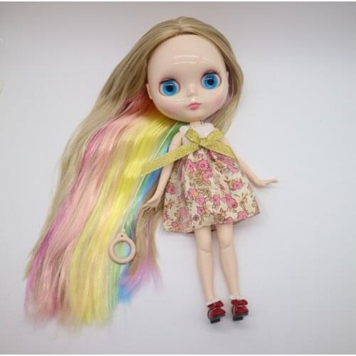 Joint body Nude blyth Doll,Factory doll ,Fashion doll Suitable For DIY Multicolor hair