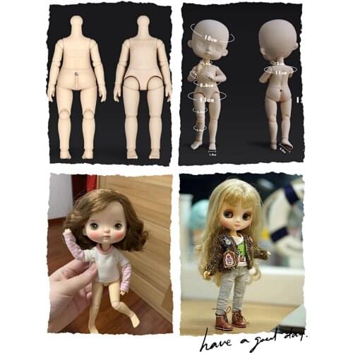 BJD Jointed body dolls Middle blyth holal rubber Monst dolls body 15.5CM high