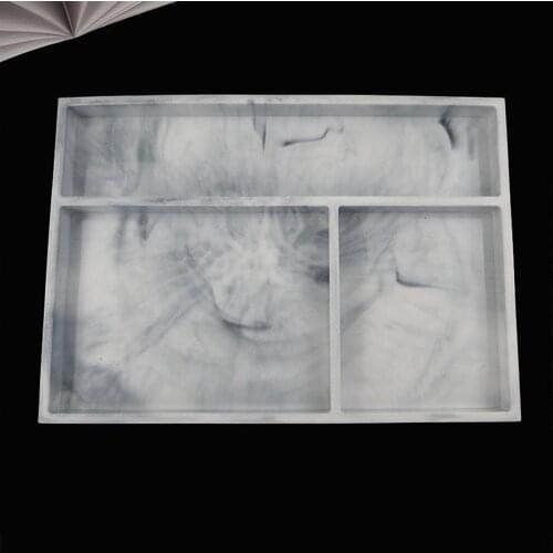 Resin Silicone Molds - Silicone Jewelry Box Molds with 9-Slots, Home DIY Crafts Making Tool, 24x17x2cm