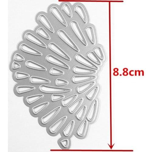 Asymmetric Geometric Metal Cutting Dies Sector Dots Hole Hot Foil Plate Cutting Die for DIY Scrapbook Album Paper Card Making