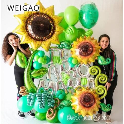 Sunflower Rose Helium Foil Balloons Theme Party Decoration Birthday Party Decor MothersDay ValentinesDay Wedding Dcorations