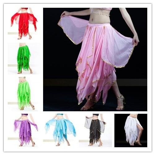 Shining Satin Long Skirt Swing dancing skirt Belly Dance skirt 9 colors available VL-318 1pc skirt only