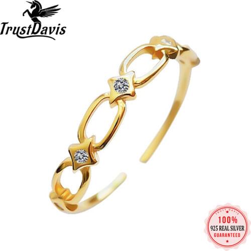 ElfoPlataSi Real 925 Sterling Silver Fashion Bat Heart Hollow CZ Opening Ring For Women Wedding Party Fine Jewelry Gift DD1228