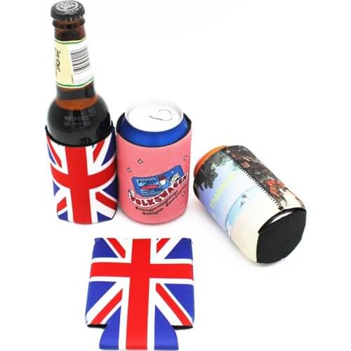 100 Pieces Cheapo Stubbies Can Coolers That Fold Flat Foldable Cooler Beer Stubby Cooler Bags Can Or Bottle Holders Ice Packs