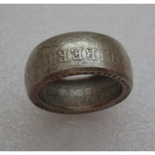 1804 Draped Coin Ring Antique Coin Ring Handmade