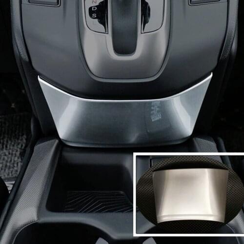 ABS Matte For Honda CR-V CRV accessories 2017 Car gear shift knob frame side panel sticker Cover Trim Car styling 1pcs