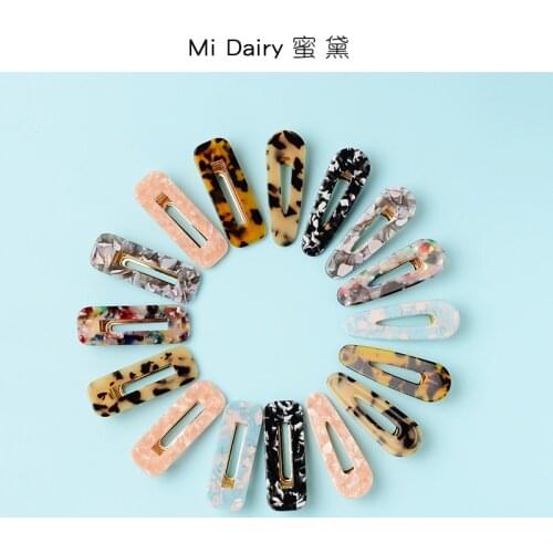 Factory whole sale rectangle drop shaped golden hair grips bobby pin side snap alligator hair clips accessories for women girls