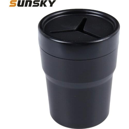 Auto Car Cylinder ABS Trash Bin Storage for Car Office Home Car trash Garbage Holder Trash Can
