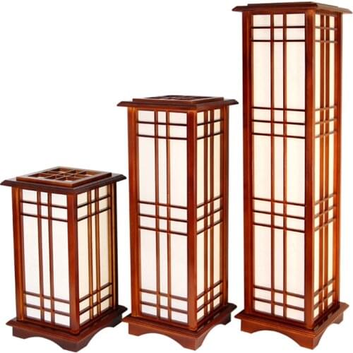 Modern Japanese Style Wooden Floor Lamp For Restaurant Living Room Hallway Lighting Home Design Wood Standing Lamp Light Large