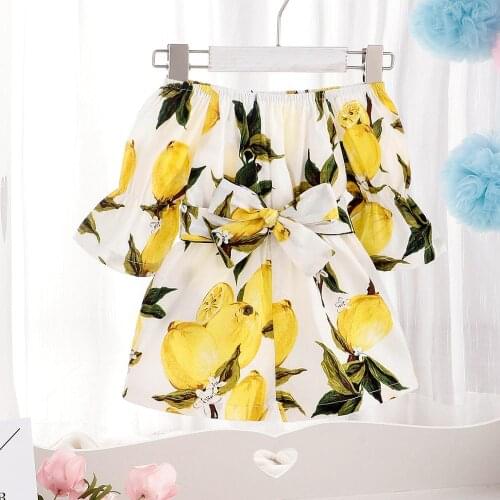 Baby Clothes Girls Jumpsuit 2020 New Fashion Childrens Bowknot Flower Printing Stripe Romper For Girls Casual Jumpsuit 1-5 Years