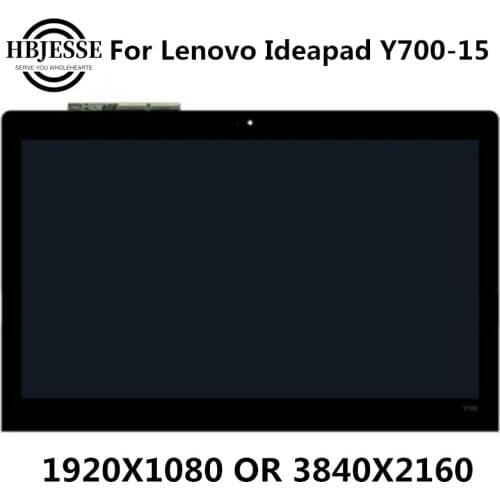 NON TOUCH OR with Touch 3D 15.6" LCD Laptop Screen Assembly For Lenovo Ideapad Y700-15ISK Y700-15 80NW 1920x1080 with frame