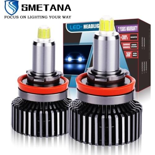 H11 9005 LED 360 Degree Mini Size H7 12000LM HB3 HB4 9012 HIR2 Led H8 9006 Car Headlight Bulb Fog Light 6000K SMETANA