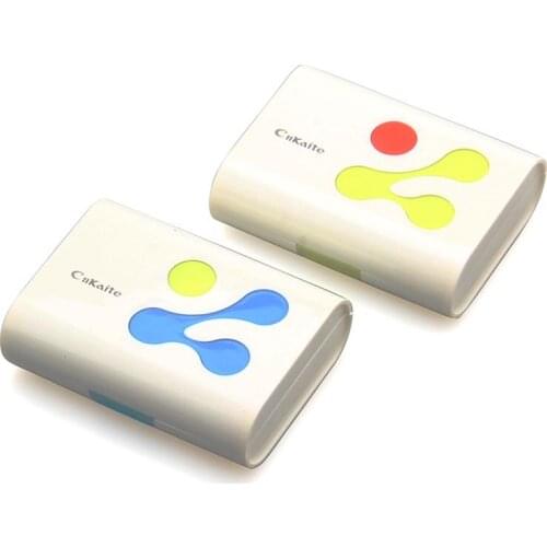 2 PCS Contact Lenses Box Cleaning Case Holder Set Cleaning Stick Lens Tweezers Forceps Solution Container and Mirror Case