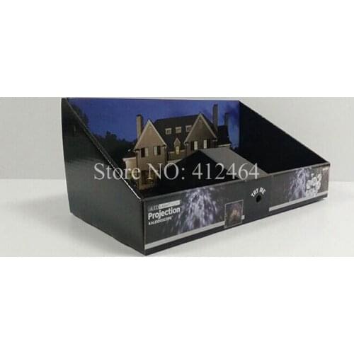 Custom cardboard paper retail display presentation box with hanger tab clear window manufacturing ( DX-069)