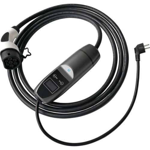 KHONS European Standard Schuko Plug Home EV Car Charging Station Mode 2 EV Charging 16amp Chargers 12 Electric Vehicles Type 2