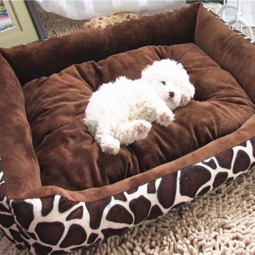 Pet Bed Dogs Cats House Mat Winter Warm Cotton Sleeping Sofa For Small Medium Large Dogs Soft Nest Washable Kennel Pet Supplies