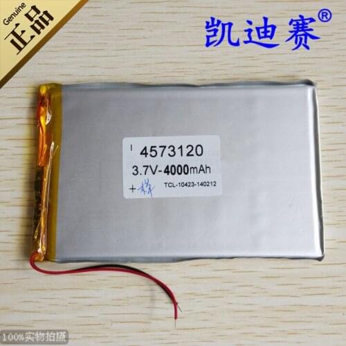 New A 3.7V 4000mAh polymer lithium battery 4573120 Tablet PC notebook other general-purpose batteries Rechargeable Li-ion Cell
