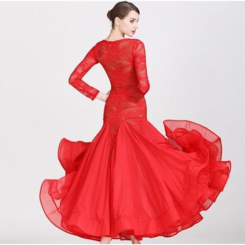 Ballroom dress stanard women ballroom dance dresses Spanish dress fringe ballroom practice wear swing flamenco dress costumes