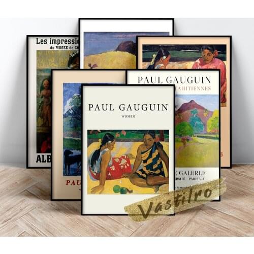 Paul Gauguin Famous Classic Poster Retro Canvas Painting Exhibition Museum Print Art Wall Picture Modern Living Room Home Decor