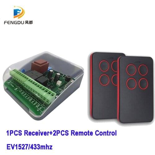 220V AC rolling shutter gate opener control board + 2pcs remote control with learning code