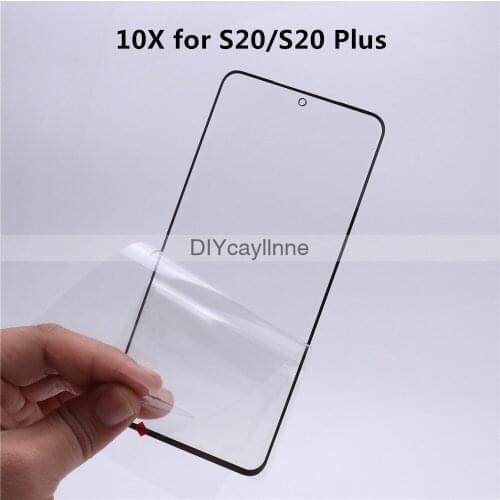 10Pcs AAA Touch panel Replacement For Samsung Galaxy S20 / S20 Ultra Front Outer Glass Replacement