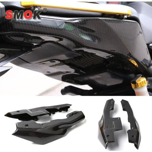 SMOK Motorcycle Carbon Fiber Rear Tail Side Panel Cowling Fairing Cover Protector For Yamaha MT-09 FZ-09 MT09 MT 09 2014-2016