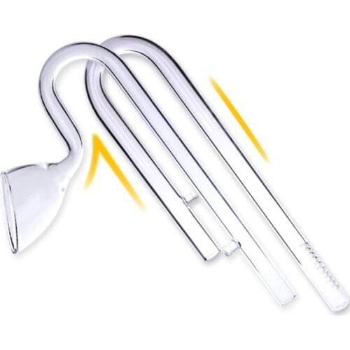 Glass Aquarium Inflow Outflow Tube Skimmer Lily Pipe Spin Surface 13/17mm Water Plants Tank Filter Bucket Fish Tank Accessories