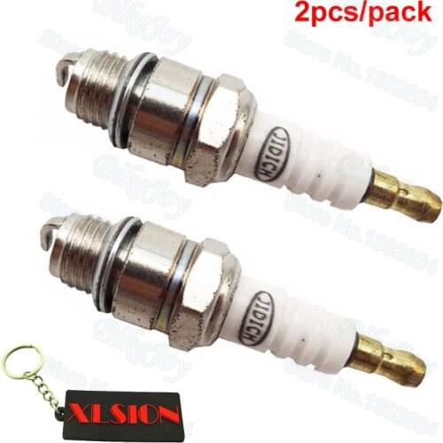 2pcs/pack BM6A Ignition Spark Plug for 33cc-49cc Mini Motor Scooter ATV Quad Dirt Pocket Bike Go Kart Motocross