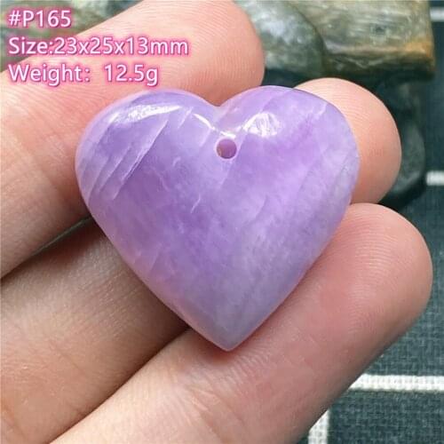 Top Natural Purple Kunzite Stone Pendant Jewelry For Women Man Crystal 23x25x13mm Healing Love Gift Silver Beads Gemstone AAAAA