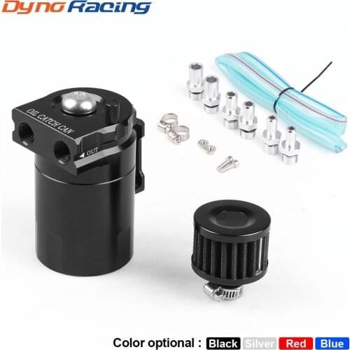 Baffled Aluminum Oil Catch Can Reservoir Tank Oil Tank With Filter Universal BX101070