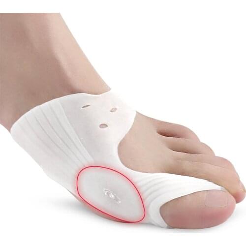 1Pair Silicone Bunion Big Toe Separator Spreader Eases Foot Pain Hallux Valgus Correction Brace Guard Cushion Concealer Thumb