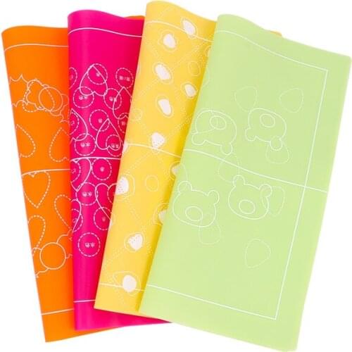 1PC 12inch Double Side Cute Pattern Kawaii Design Cake Mat Biscuit Cookie Pastry Swiss Roll Mat Baking Tools